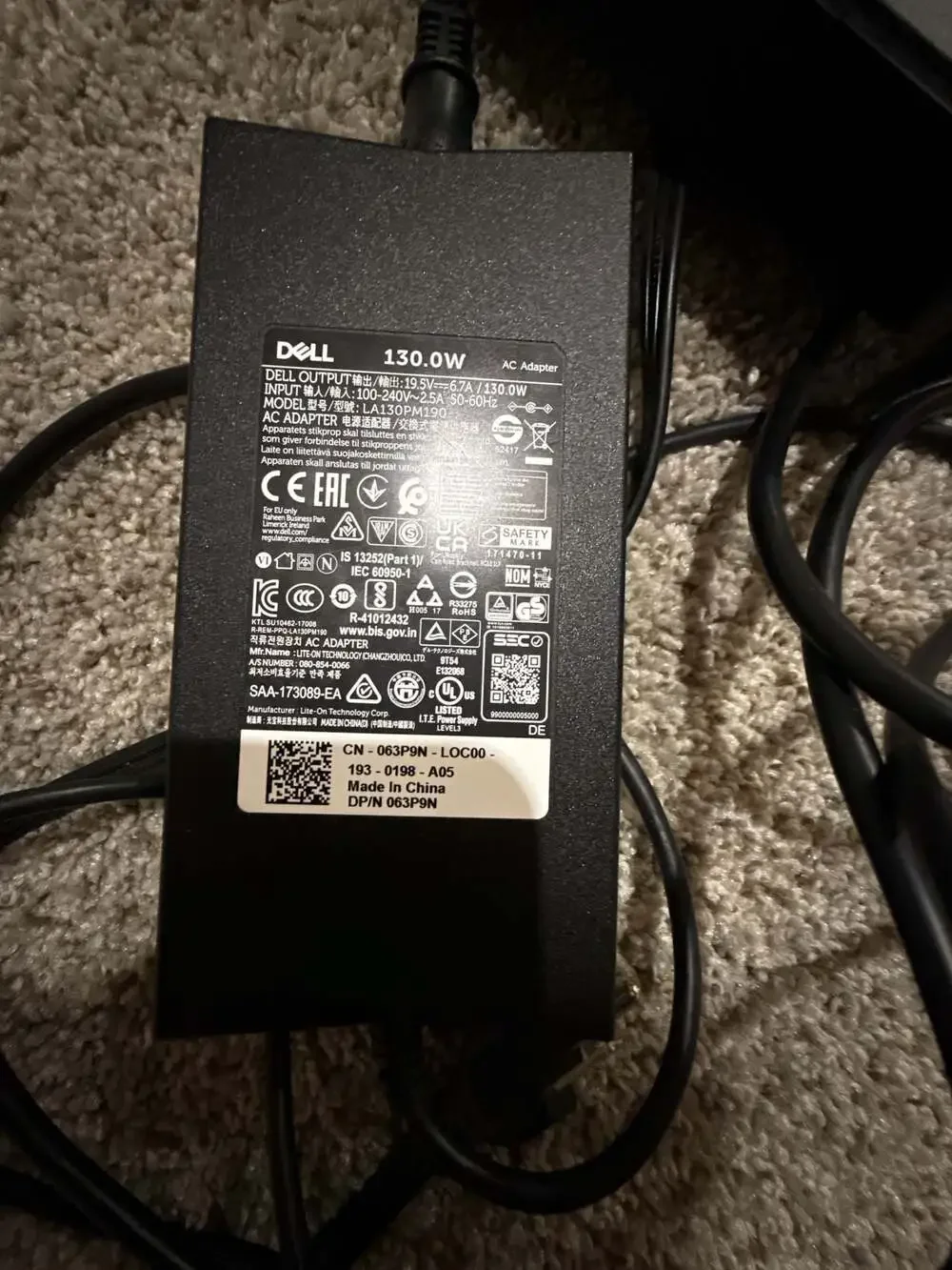 Dell WD19TB Thunderbolt Docking Station with Power Adapter